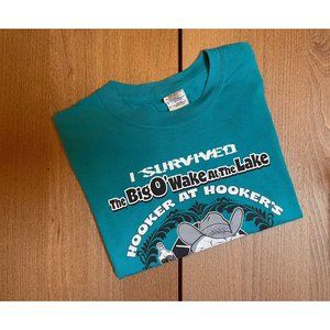 Vintage "Big O Wake at the Lake" Survivor T-Shirt Rough Canyon, Texas 2011